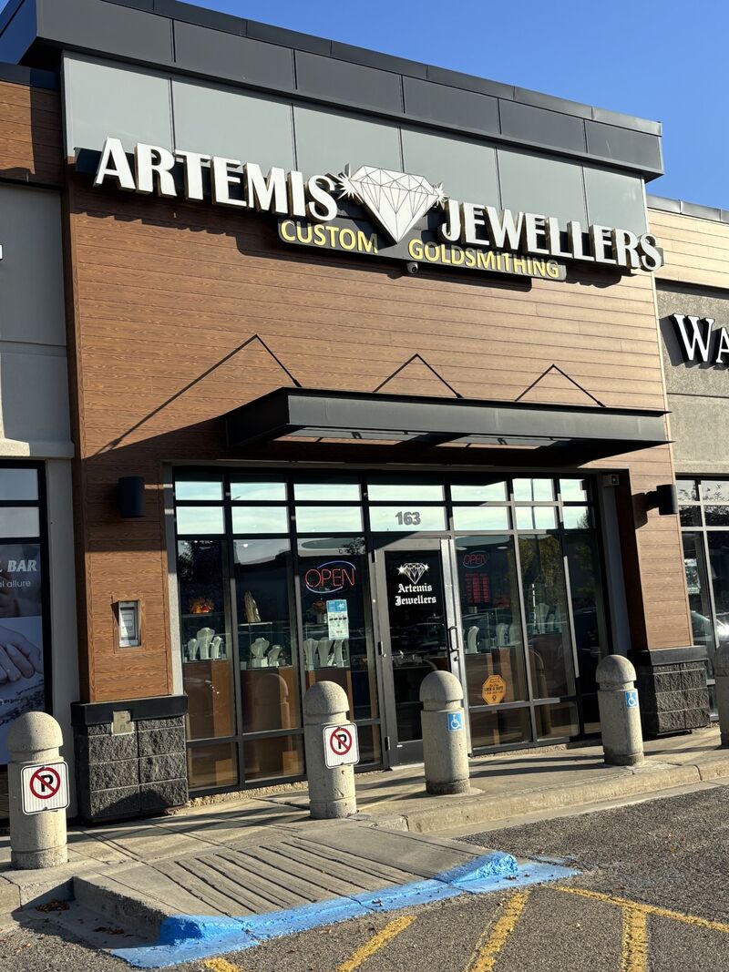 The Artemis Jewellers storefront at 163, 2004 50th Avenue in Red Deer